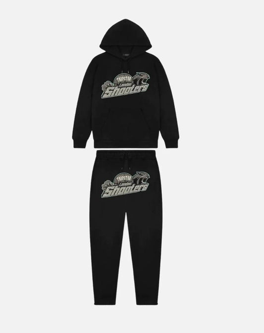 TRAPSTAR SHOOTERS TRACKSUIT - BLACK/TEAL