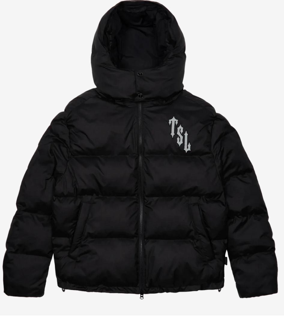 TRAPSTAR SHOOTERS HOODED PUFFER JACKET - BLACK / REFLECTIVE