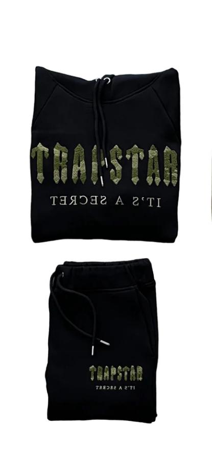 Trapstar tracksuit decoding chenille sportswear black and brown