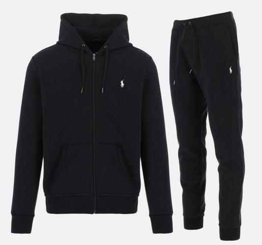 POLO RALPH LAUREN Black Double Knit Tracksuit Set