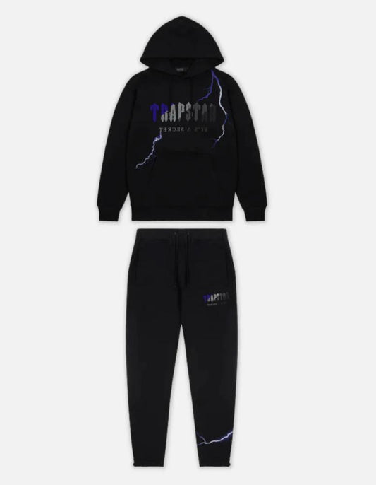 TRAPSTAR CHENILLE DECODED HOODED TRACKSUIT - LIGHTNING EDITION